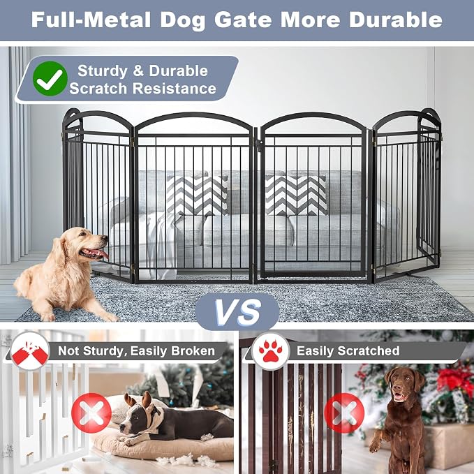 Full Metal Free Standing Dog Gate - Image 2