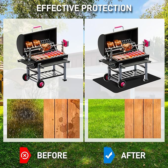 90" x 48" Extra Large Under Grill Mat - Image 4