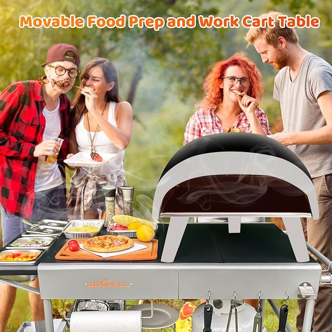Pizza Oven Table Grill Cart - Image 5