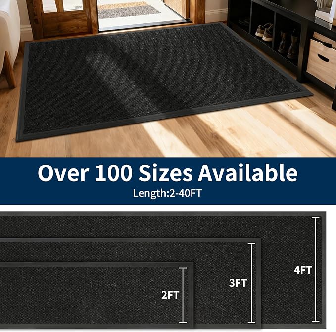 4' X 32' Commercial Outdoor Doormats Customized Sizes, Thick Heavy Duty Rubber - Image 2