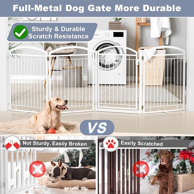 Full Metal Free Standing Dog Gate - Image 2