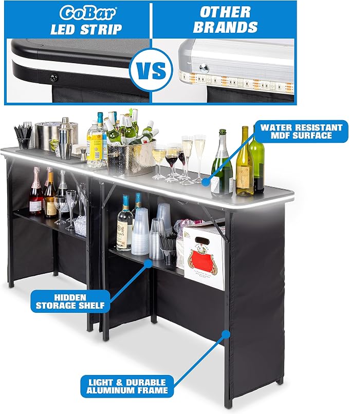 GoPong GoBar Portable Double Bar Table Set - Image 6