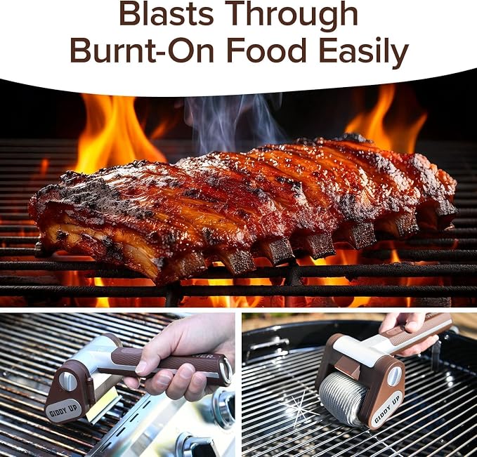 HorsePower Giddy Up Grill Cleaner AS SEEN ON TV! – Cordless, Rechargeable BBQ - Image 5