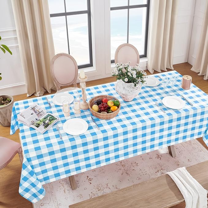 Softalker Gingham Checkered Tablecloth Rectangle - Image 2