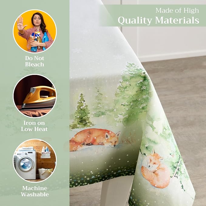 Maison d' Hermine Table Cloth Rectangle Table 100% Cotton 70 x 120 Inches Fall - Image 3