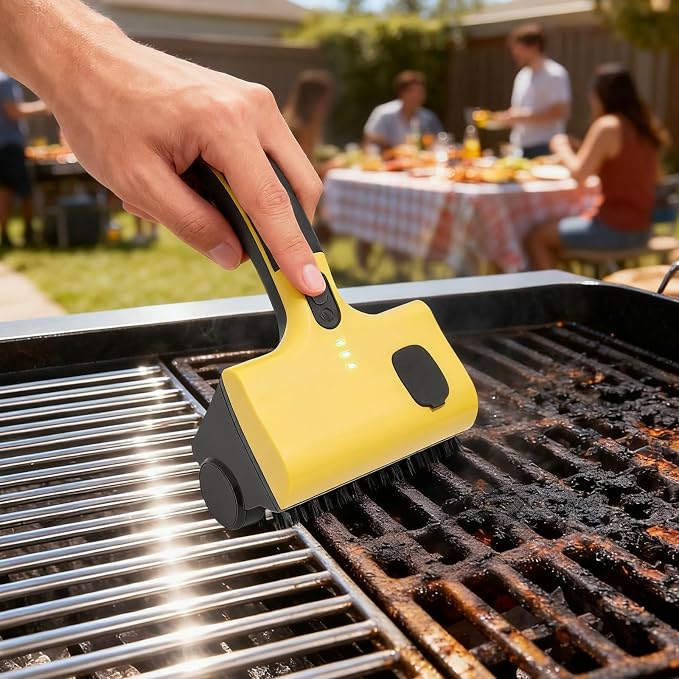 Cordless Electric Grill Cleaning Brush, Outdoor Grill Cleaner - Image 2