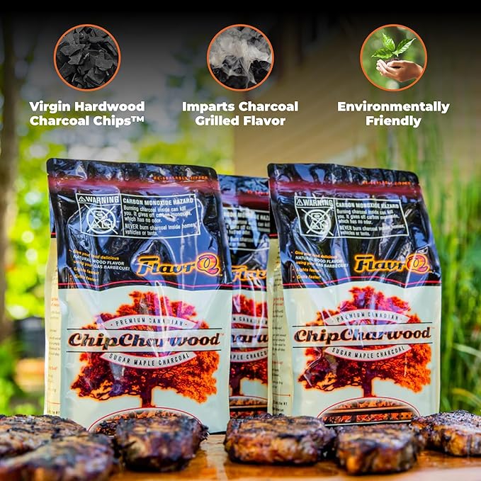 FlavrQ® 2lb Bag of Charcoal Chips - Image 3