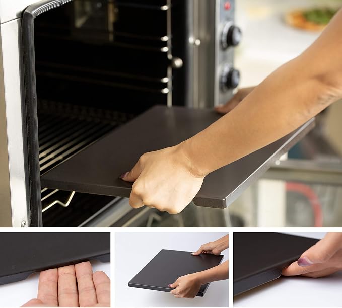 Pizza Stone, Ceramic Coating 15"x12" Rectangular Pizza Stone - Image 6