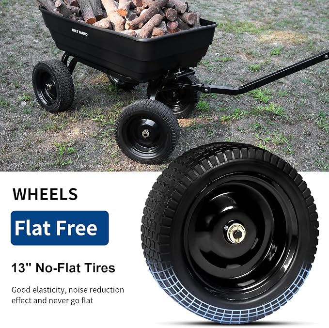 BILT HARD Poly Garden Dump Cart 1200 lbs - Image 3