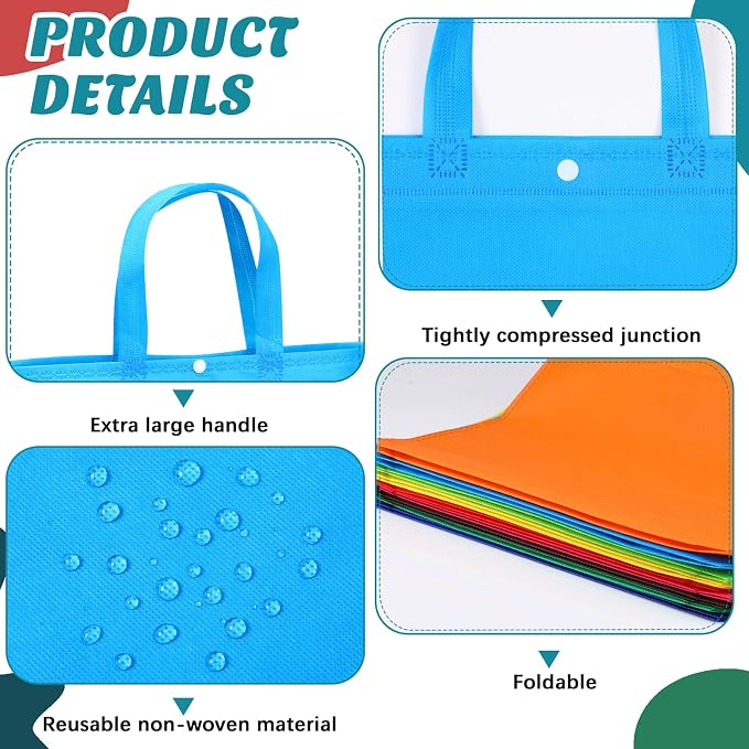 Paterr 150 Pcs Reusable Grocery Bags Bulk Large Grocery Shopping Tote - Image 3