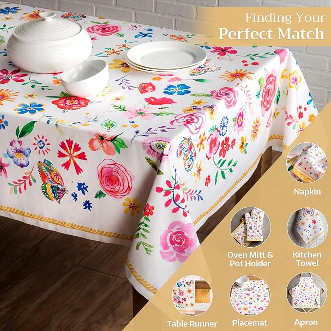 Maison d' Hermine Table Cloth Rectangle Table 100% Cotton 54 x 72 Inches - Image 5
