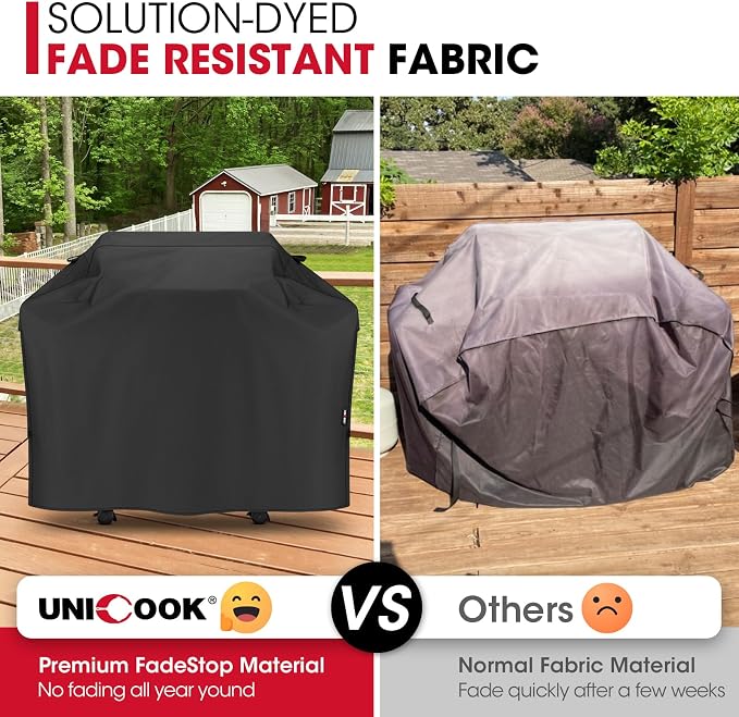 Unicook 50 Inch Grill Cover for Outdoor Grill, Heavy Duty Waterproof BBQ Cover - Image 3
