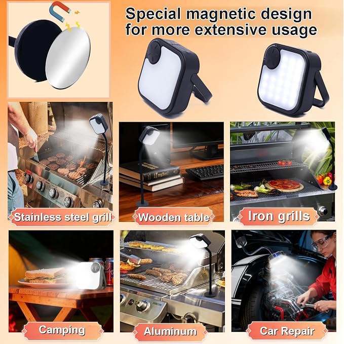 Rechargeable BBQ Grill Lights for Outdoor Grill, Magnetic Grill Lights for - Image 4