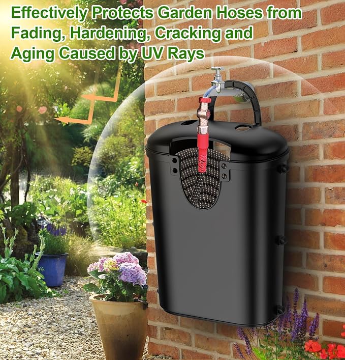 Riokko Garden Hose Holder Bucket, Hose Storage, Water Hose Storage - Image 4