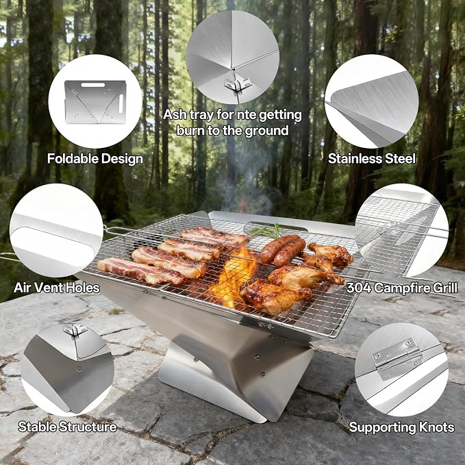 Foldable Portable Fire Pit - Image 3