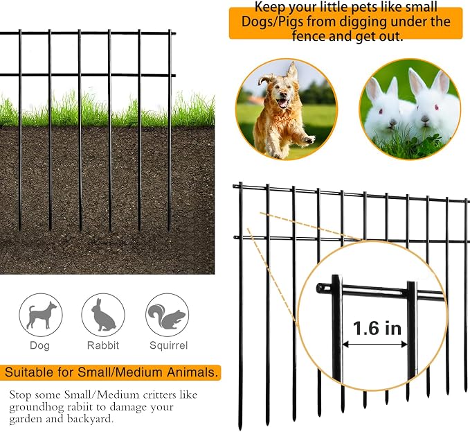 ADAVIN Small or Medium Animal Barrier Fence, Garden Fence Animal Barrier - Image 2
