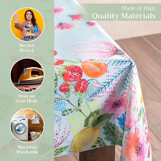 Maison d' Hermine Table Cloth Rectangle Table 100% Cotton 60 x 108 Inches - Image 3