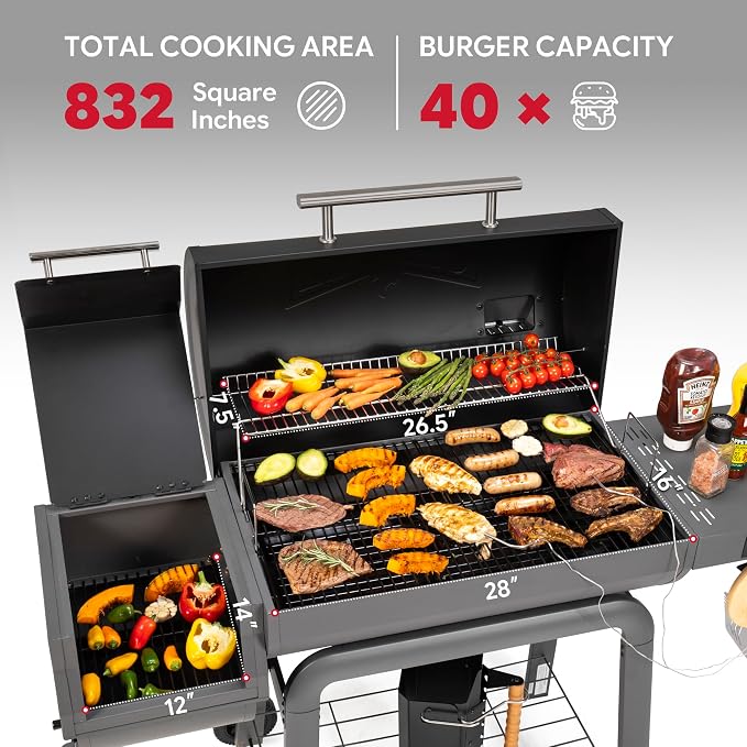 30-Inch Heavy-Duty Charcoal Grill - Image 3