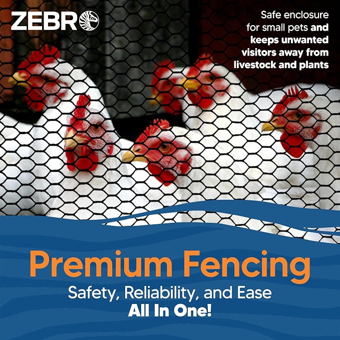 Zebro Plastic Chicken Wire Fence – Flexible Poultry Netting & Garden Fence - Image 6