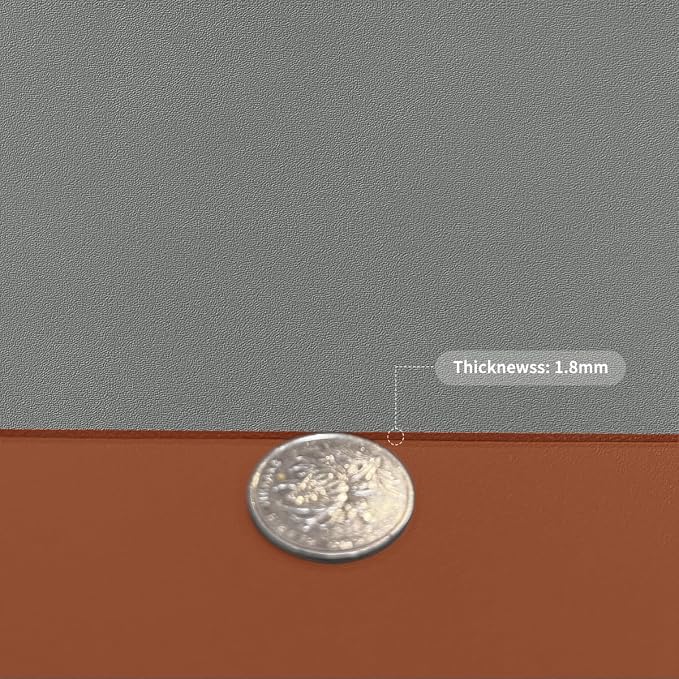 Leather Desk Mat, 1.8mm Thick, 16x48 Inch Desk Cover, Desk Protector Mat - Image 3