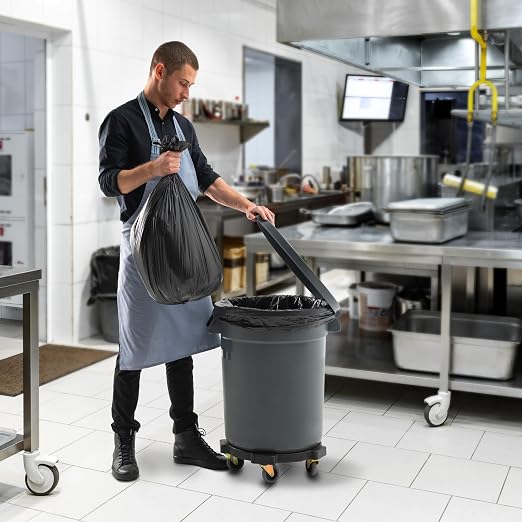 PRO&Family Commercial Round Trash Can - Image 3