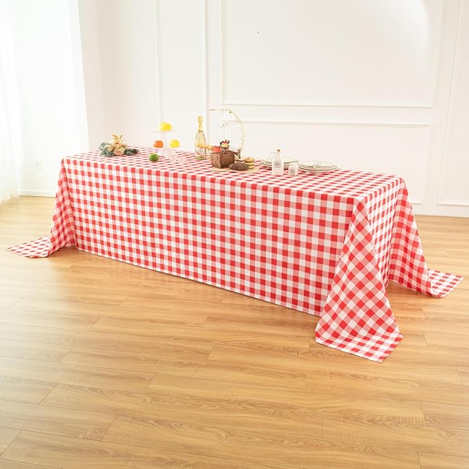 Classic Gingham Buffalo Tablecloth Fabric - Image 9