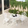 3 Piece Patio Bistro Set, Outdoor Bistro Table and Chairs Set of 2 w/Umbrella by Embraceartofoutdoorliving