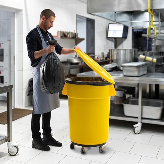 PRO&Family Commercial Round Trash Can - Image 5