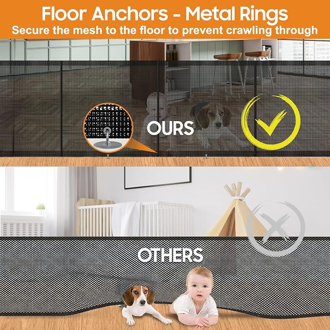 180" Extra Wide Retractable Baby Gates - Image 5