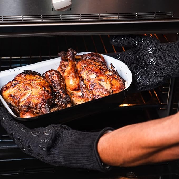Grill Armor Oven Gloves – 932°F Heat, Fire & Cut Resistant Mitts - Image 3