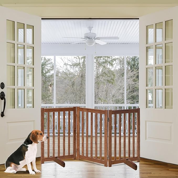 LZRS Freestanding Dog Gate 30 inch Tall - Image 7