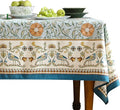 patdrea Designer French Linen Blue Tablecloth by Welcometopatdrea