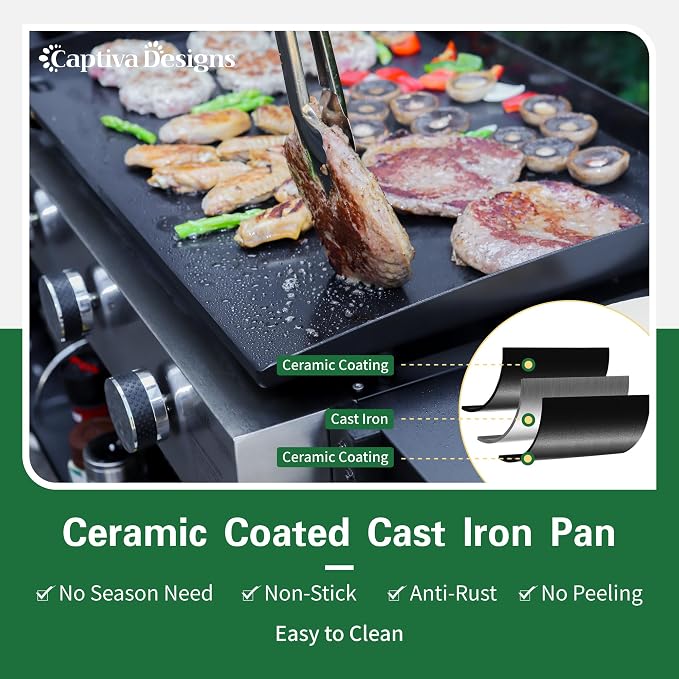 Captiva Designs 22 in Flat Top Grill - Image 2