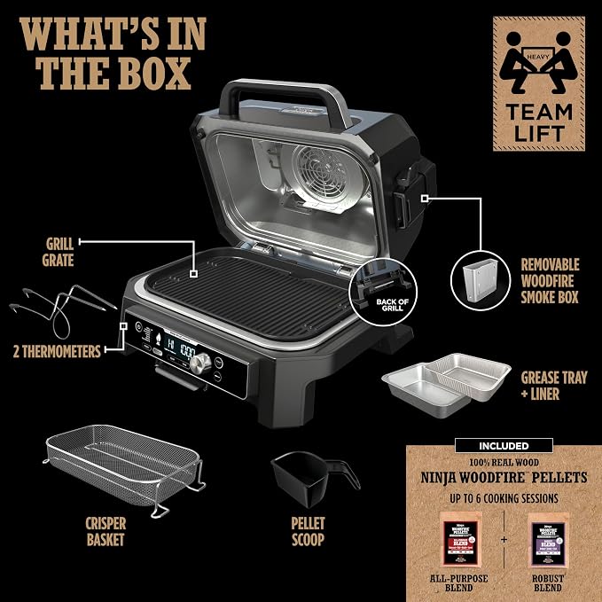Ninja OG951 Woodfire Pro Connect Premium XL Outdoor Grill & Smoker, App Enabled - Image 14