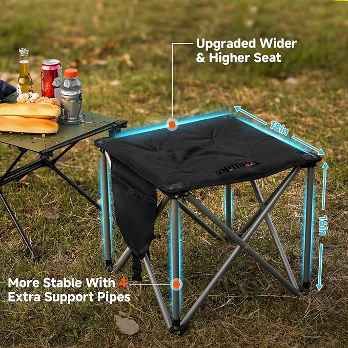 Upgraded Padded Camping Stool - Image 4