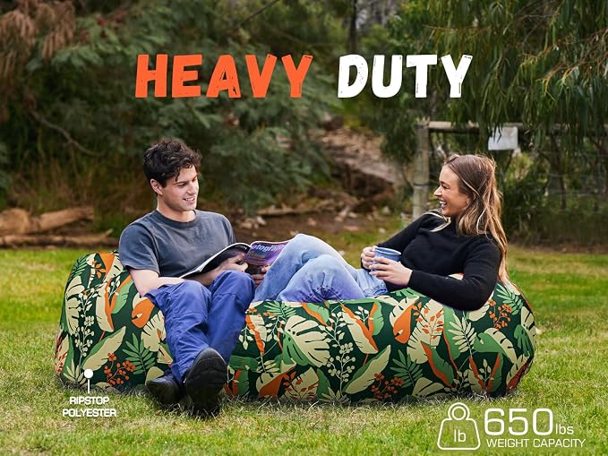 WEKAPO Inflatable Sun Lounger, Air Sofa, Waterproof and Leak-Proof, Picnics and - Image 4