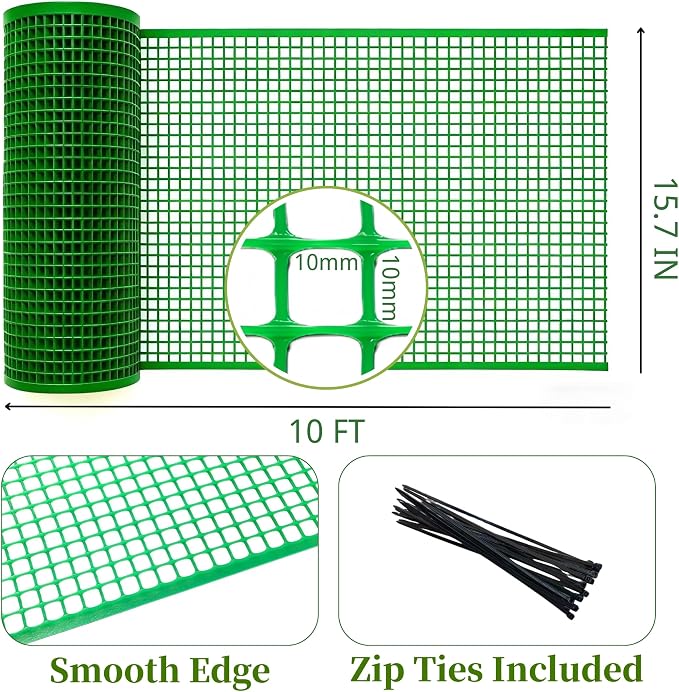 PotatoLife Plastic Wire Mesh Fence, Balcony Fence - Image 2