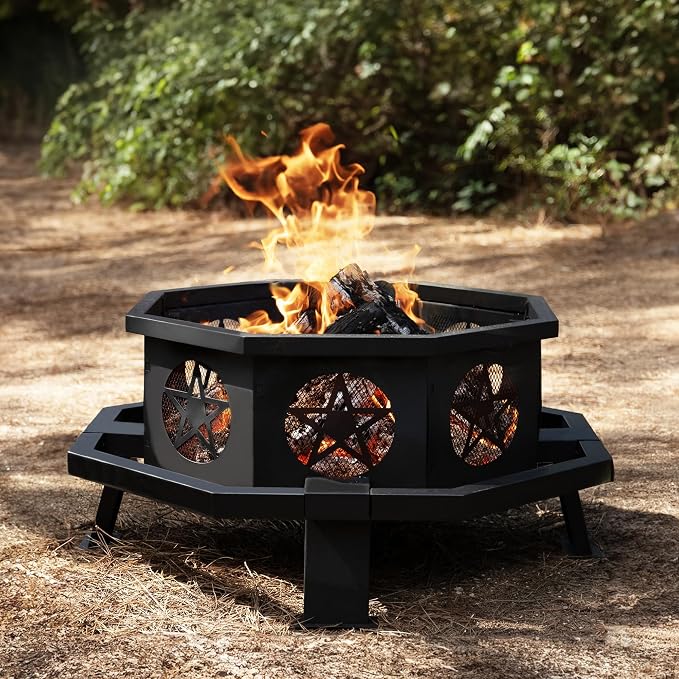 Verdelxue 35 Inch Octagonal Fire Pit by OutdoorFirePit