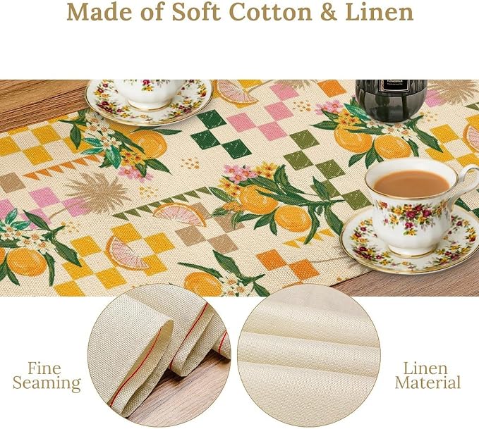 Tropical Summer Fruit Table Runner - Image 4
