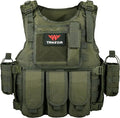 BOMTURN Tactical Airsoft Vest Upgrade Adjustable Modular Paintball Vest Outdoor by BOMTURNTACTICALEQUIPMENT