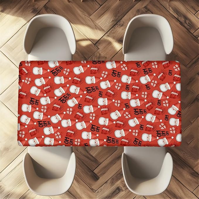 Rectangle Table Cloth Cover Waterproof Elastic Fitted Polyester Fitted - Image 7