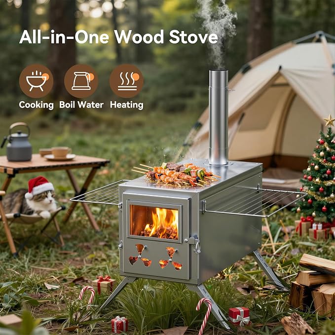 Hot Tent Stove, Camping Wood Burning Stove - Image 4