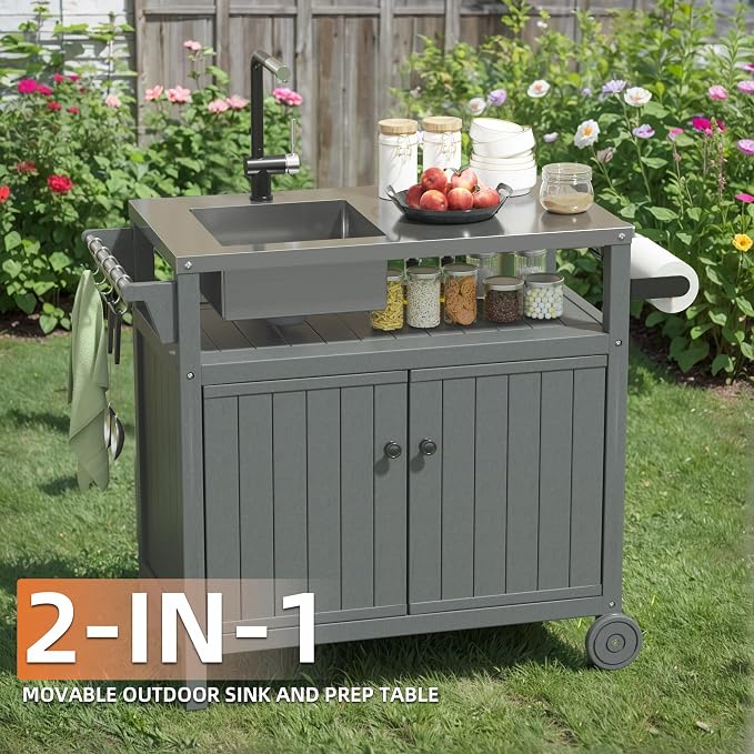 TORVA All in One Outdoor Grill Cart - Image 2