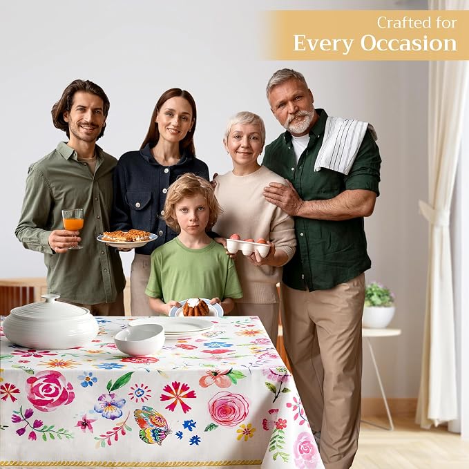Maison d' Hermine Table Cloth Rectangle Table 100% Cotton 54 x 72 Inches - Image 6