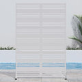 Casaphoria 72" H x 47" W Metal Outdoor Privacy Screen, Freestanding Decorative by Casaphoria