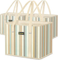 BALEINE 3Pk Reusable Grocery Bags, Foldable Shopping Bags by BALEINE