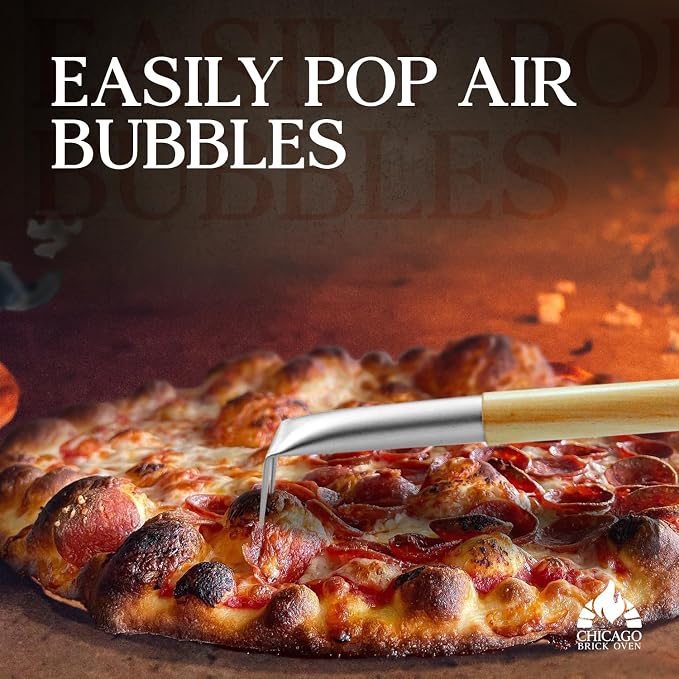 Pizza Bubble Popper Spinner Turning Fork Aluminum 17.5 inch - Image 5