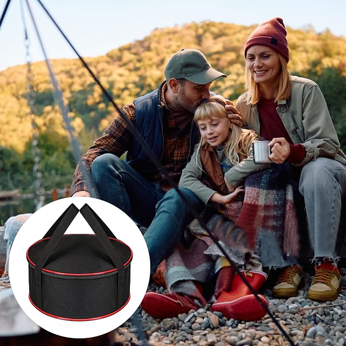 Camping Tableware Organizer Outdoor Hiking Plate Dishes Bowl Pot Storage Bag - Image 5