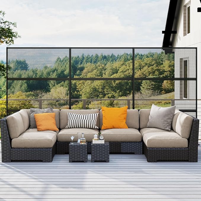 Giantex Metal Privacy Screen 72''H x 48''W, Powder-Coated Decorative Outdoor - Image 9