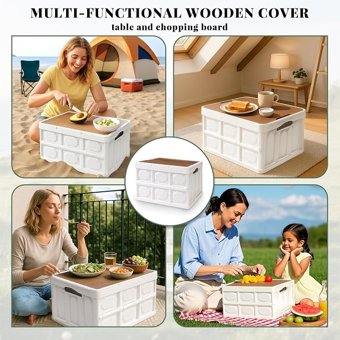 Collapsible Picnic Basket Set for 2 – Insulated Plastic Picnic Basket - Image 3